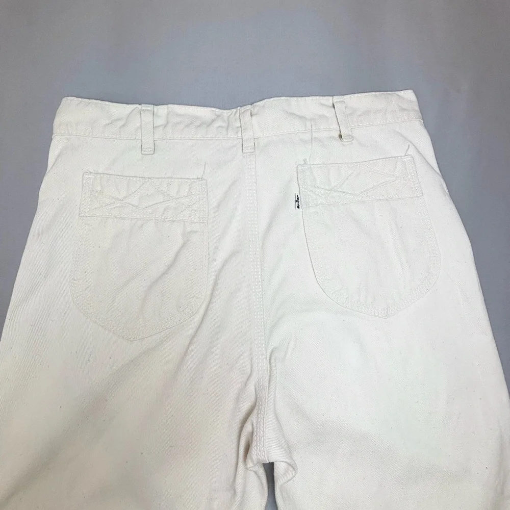 Vintage 70s Levi’s Flared Pants Men’s 30x30 Cream White Tab‎ Style 2214-4156